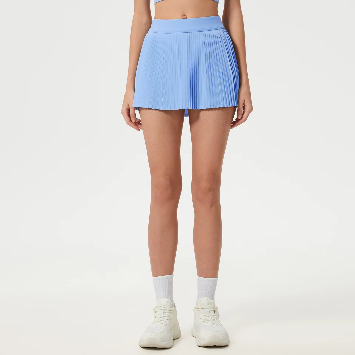 Women'S Tennis and Yoga Fitness Skirt Breathable Ice Skirt with Anti-Glare Lining Outdoor Sports Tennis Skirt
