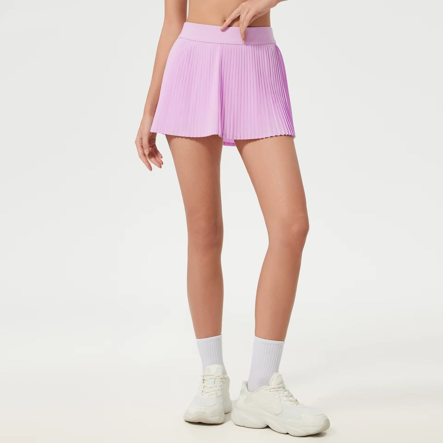 Women'S Tennis and Yoga Fitness Skirt Breathable Ice Skirt with Anti-Glare Lining Outdoor Sports Tennis Skirt